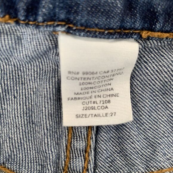 Billabong Coast Ryder Denim Shorts Women 27 Blue Distressed Raw Cuff Hem Beach - Picture 6 of 9